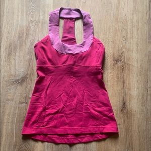 Lulu Lemon Pink Work Out Tank Top
